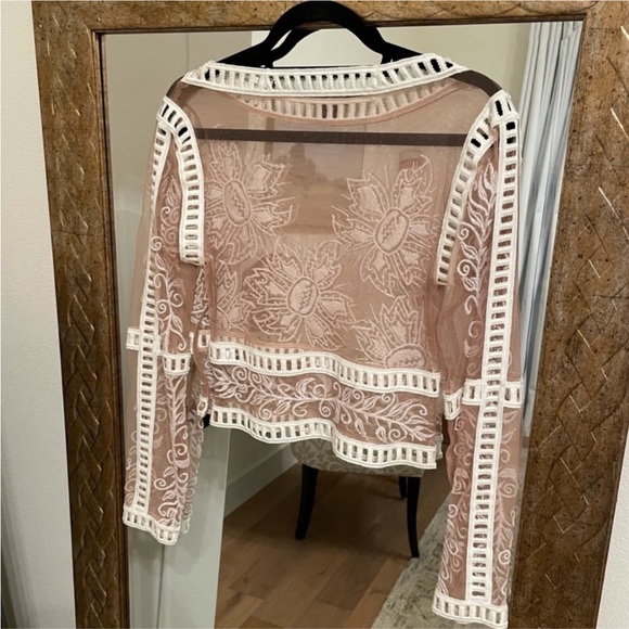 Rare FOR LOVE & LEMONS DESERT NIGHTS MESH CROP TOP Sz M Worn Once - Picture 5 of 8